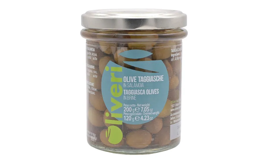 Olives Taggiasca en saumure - OliverI, paquet de 200.