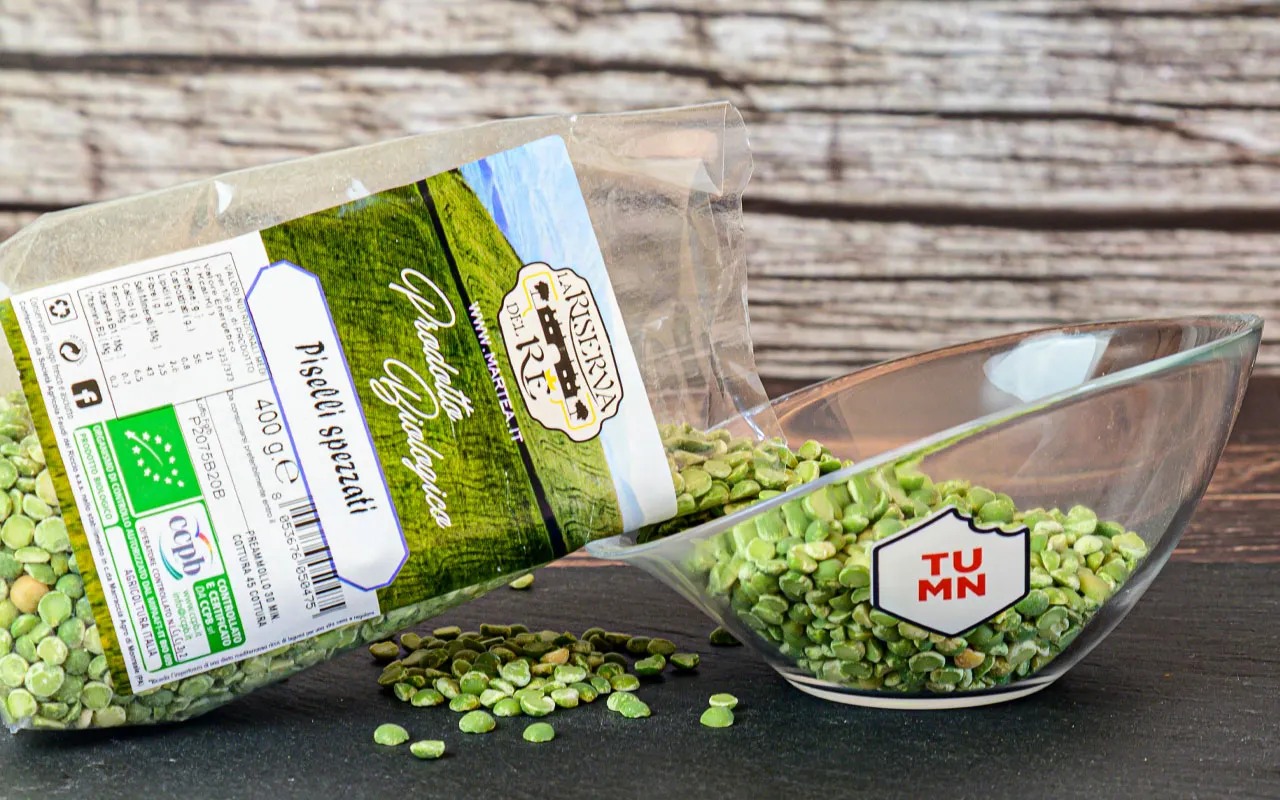 Petits pois écossés bio - Feudi del riccio, pack. 400 gr.