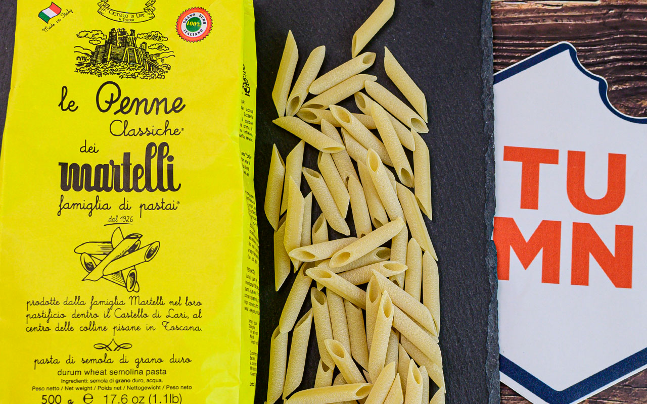 Pastificio Martelli penne italien classique de blé dur - Pastificio Martelli, paquet de 500 gr