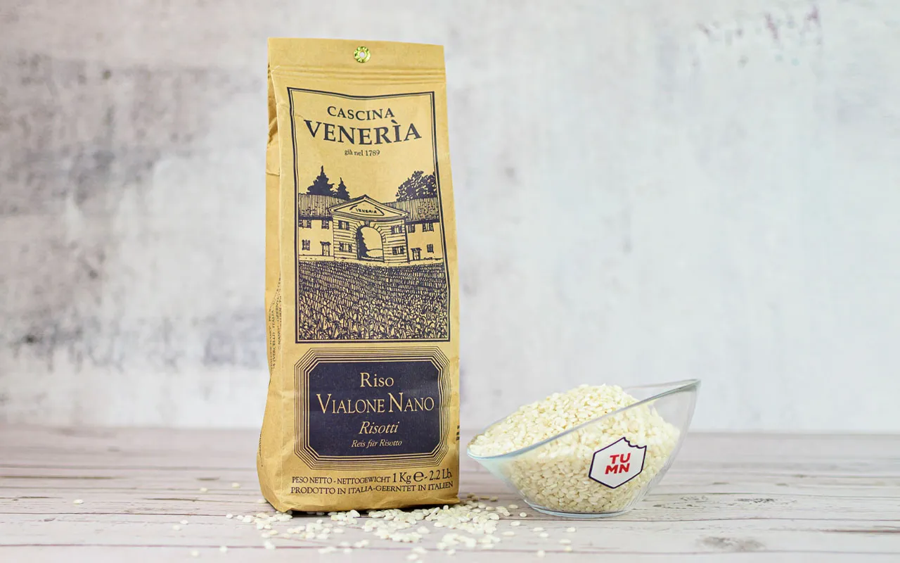 Vialone nano riz blanc - veneria farm 1 kg pack