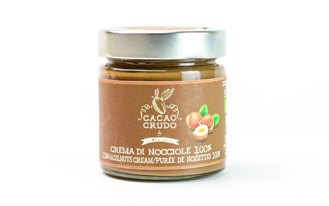 Crème de noisette biologique - Cacao crudo, paquet de 200 grammes