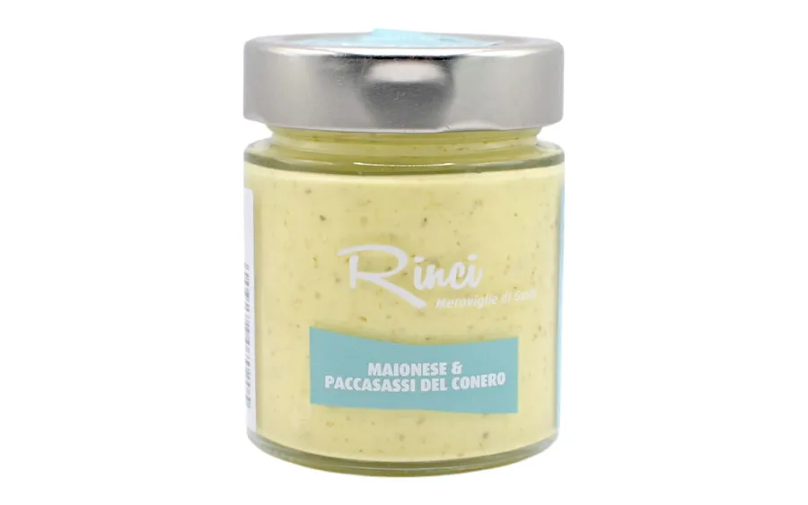 Mayonnaise et Paccasassi - Rinci, paquet de 130 g.