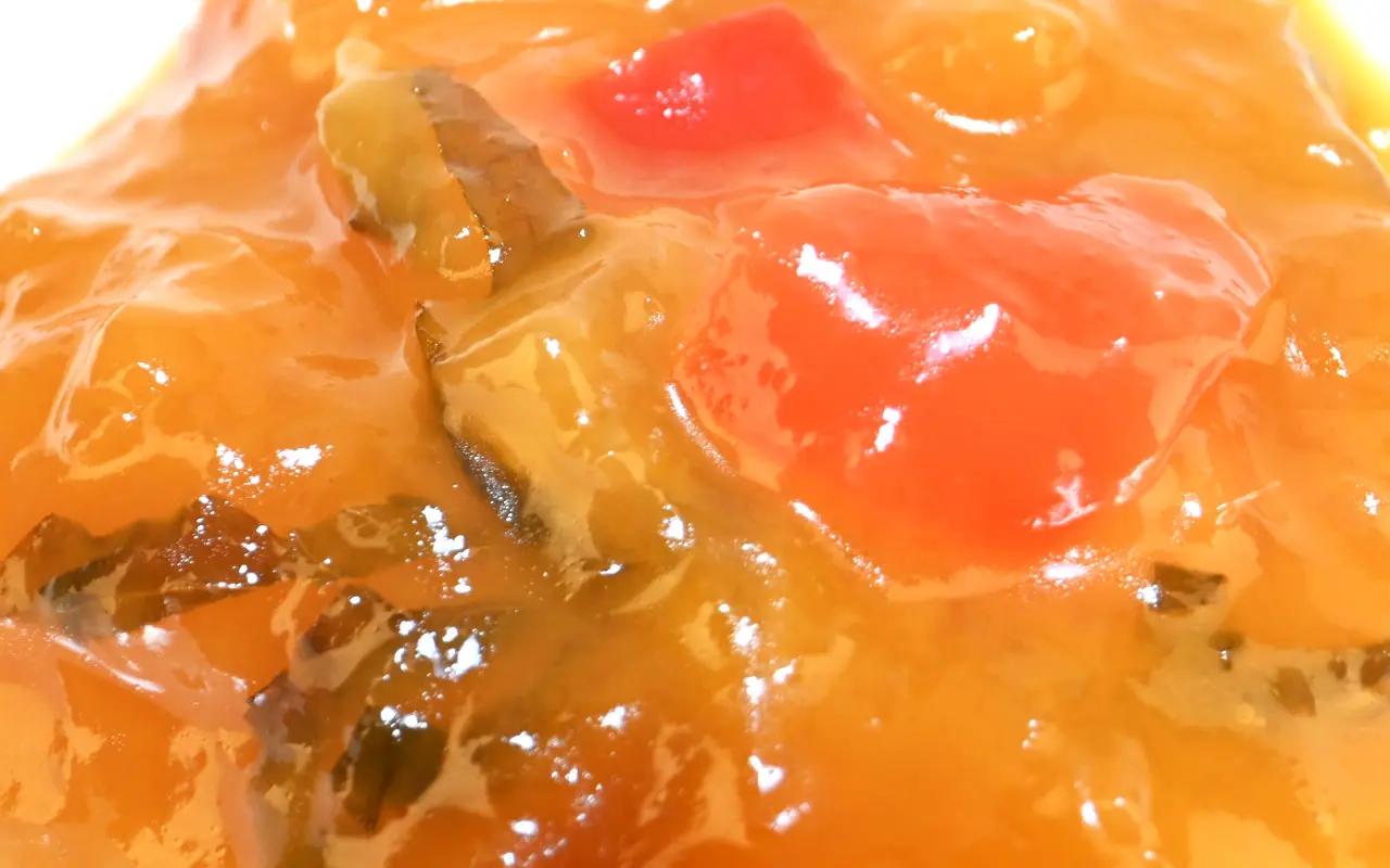 Chutney de mangue, poivre et basilic - Alessio Brusadin