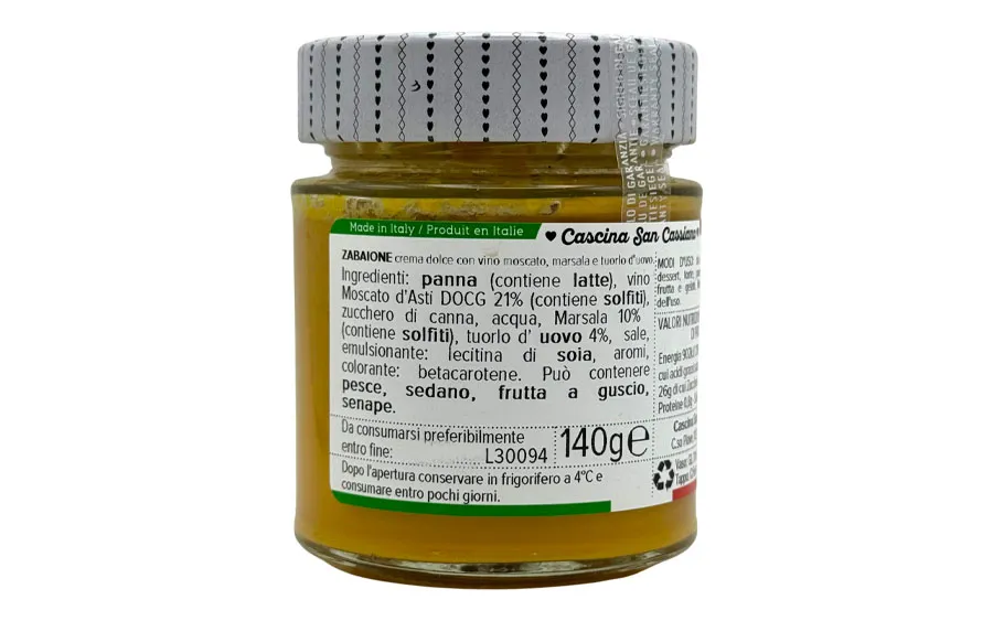Zabaglione - Cascina San Cassiano 140g