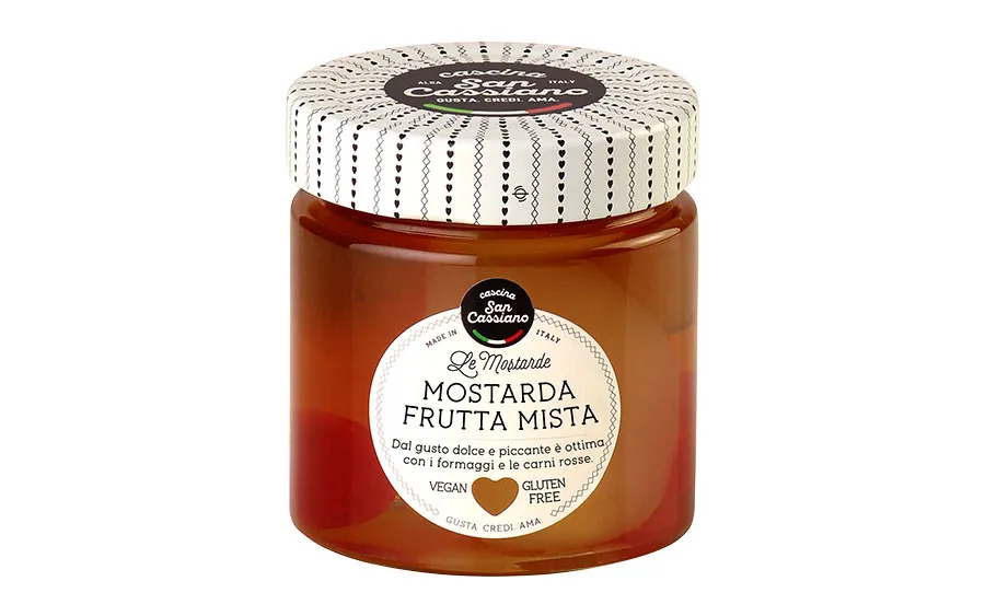 Moutarde aux fruits mélangés - Cascina San Cassiano 280g