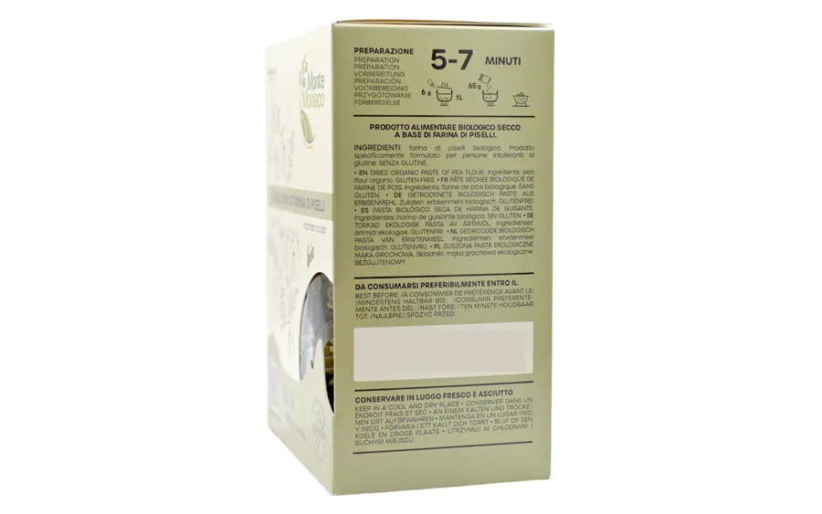 Fusilli Protéiné 100% Petits Pois Bio Sans Gluten - 3x65g