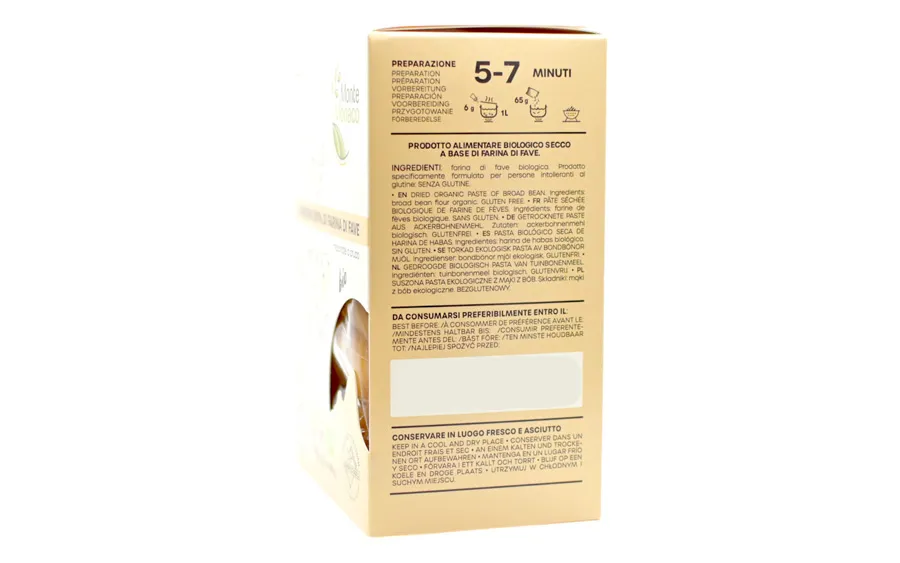 Rigatoni protéiné bio 100 % farine de fèves - 3 x 65 g