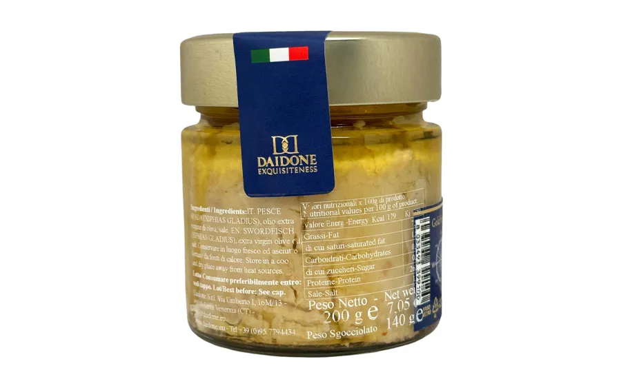 Filets d'espadon à l'huile - Pack Exquisité Daidone. 200 gr