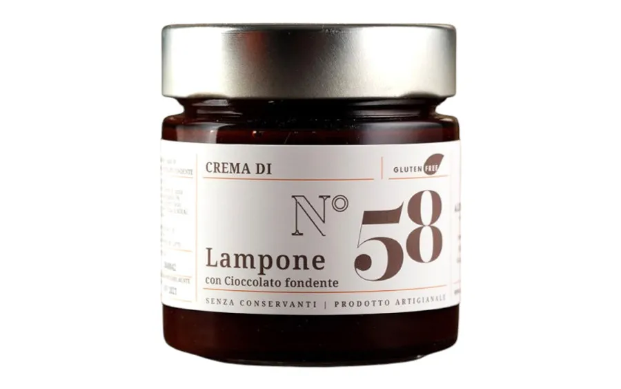 Crème framboise et chocolat noir - Alessio Brusadin, pack. 270 gr.