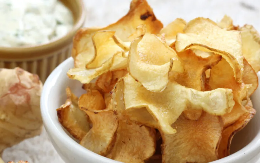 Chips de topinambour - Snack sans gluten Helianto - Platatine pack 50g