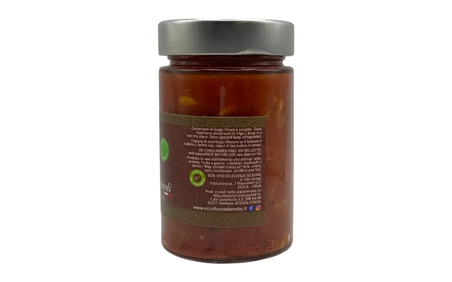 Pesto de courgettes, raisins secs et pignons de pin - Don Vito, paquet de 200 g