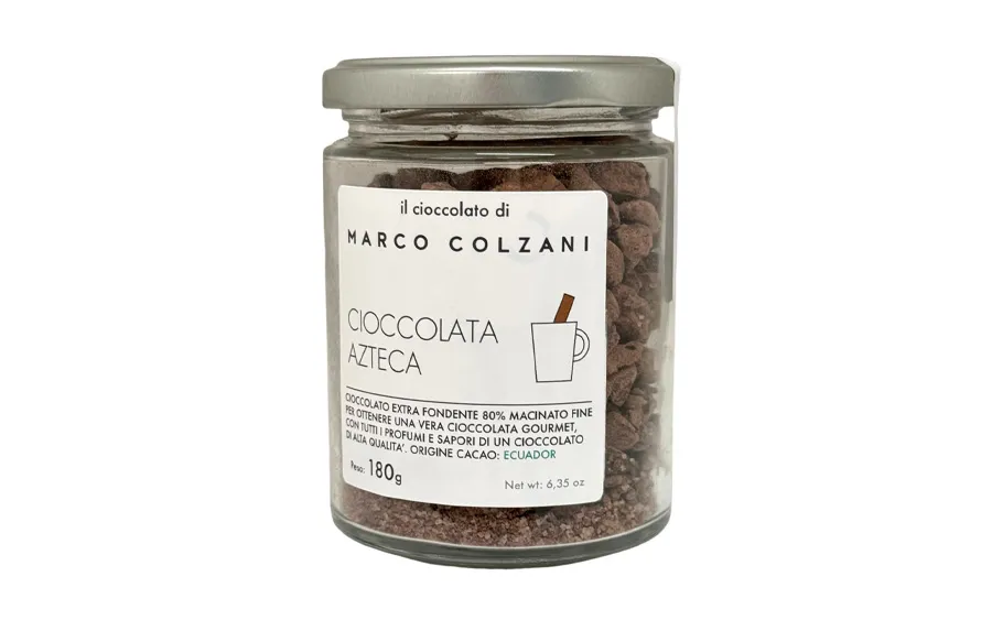 Poudre de chocolat aztèque pour chocolat chaud - Marco Colzani pack 180 gr