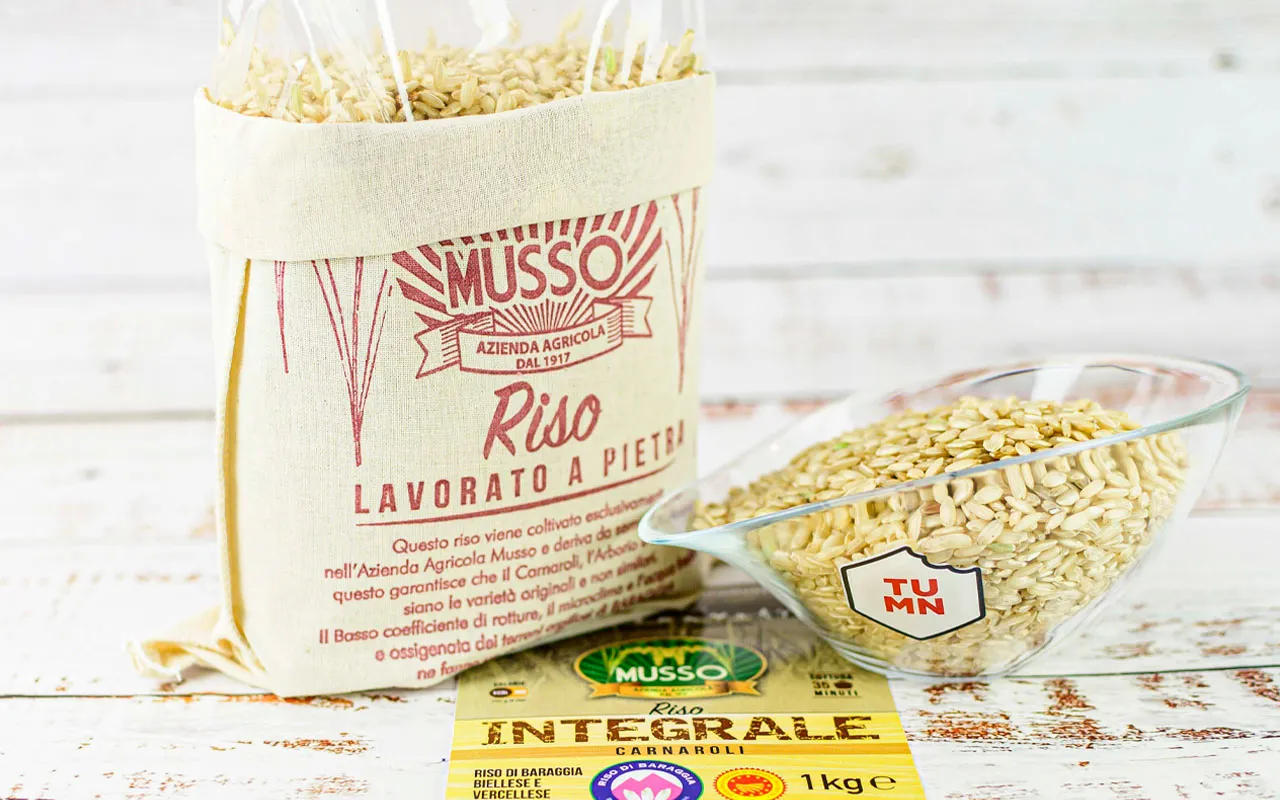Riz brun AOP Carnaroli - Musso Farm Pack 1kg