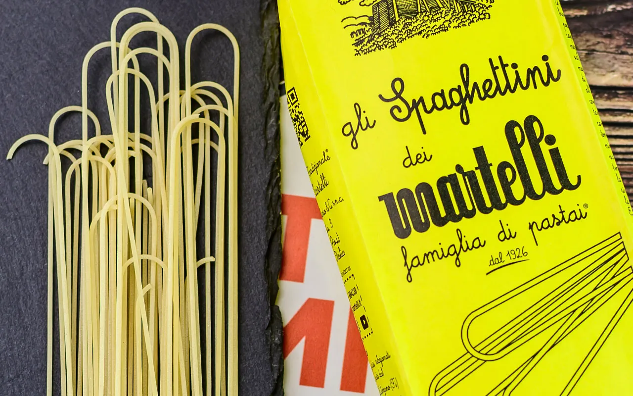 Pastificio Martelli Spaghetti italien de blé dur - Usine de pâtes Martelli, pack 1 kg