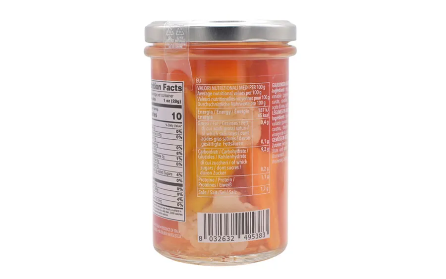 Giardiniera aigre-douce - Oliveri, paquet 290g