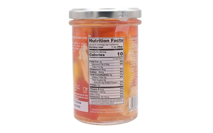 Giardiniera aigre-douce - Oliveri, paquet 290g