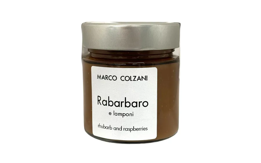 Confiture artisanale de rhubarbe et framboise - Marco Colzani conf. 260g