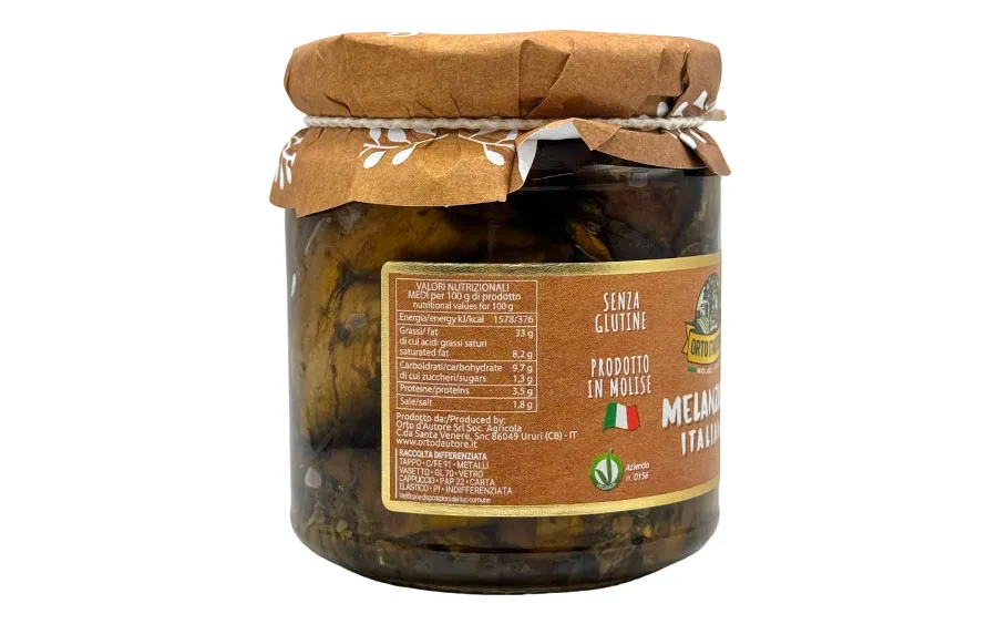 Aubergines à l'Huile - Orto d'autore, 280 g