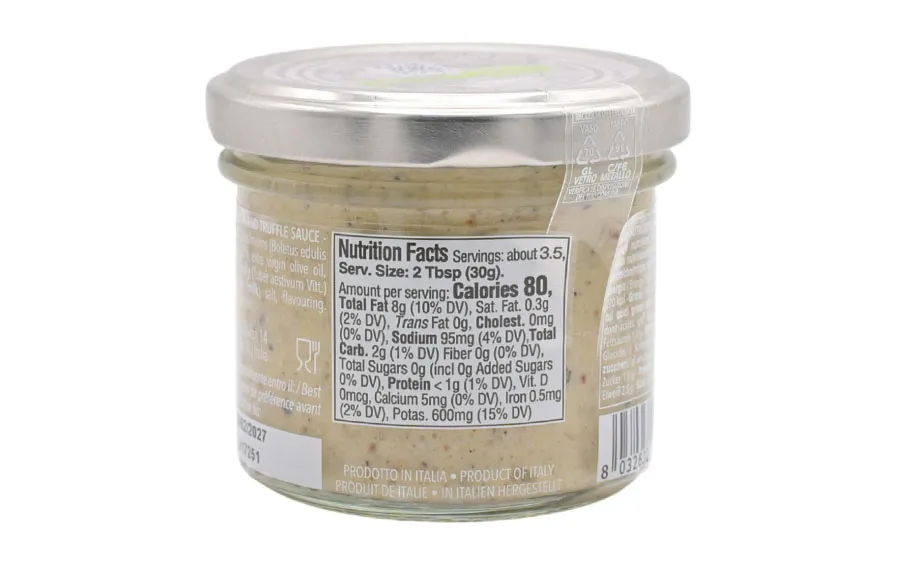 Crème de cèpes et de truffe - Oliveri, paquet de 100 g.
