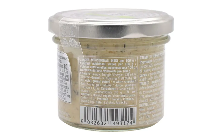 Crème de cèpes et de truffe - Oliveri, paquet de 100 g.