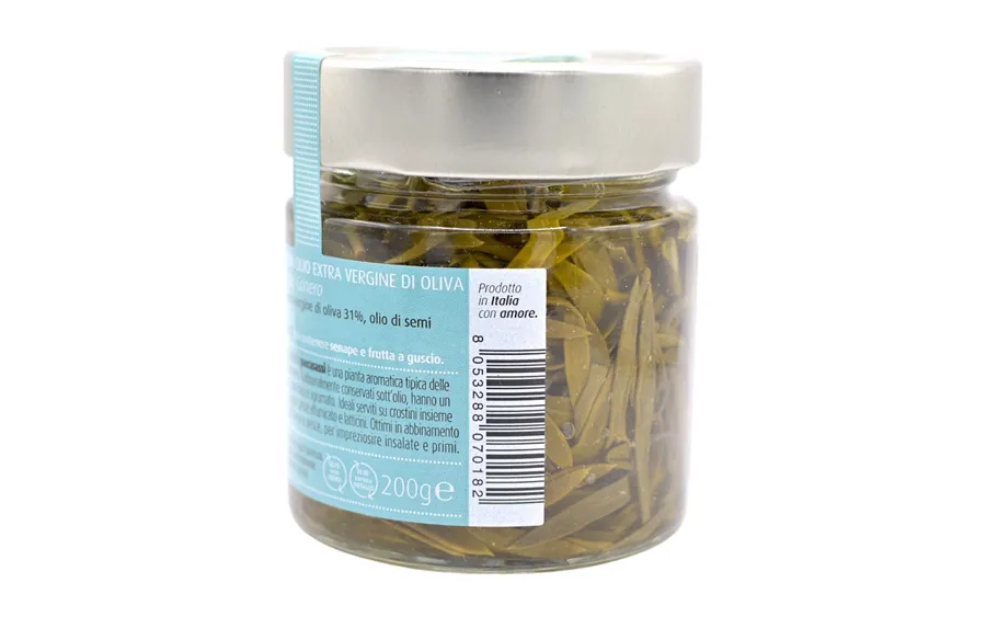 Conero Paccasassi dans l'huile EVO - Rinci, paquet de 200 g.