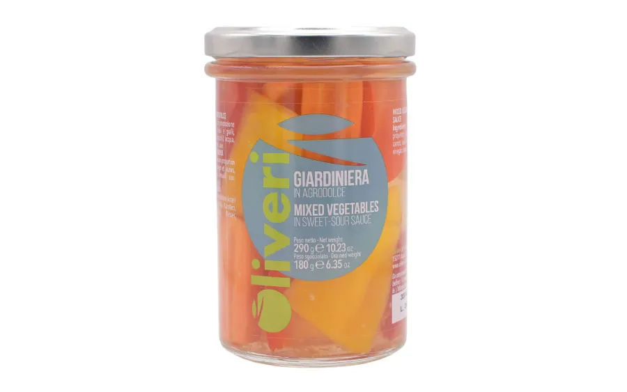 Giardiniera aigre-douce - Oliveri, paquet de 290 g.