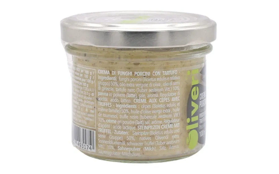 Crème de cèpes et truffes - Oliveri, paquet de 100g.