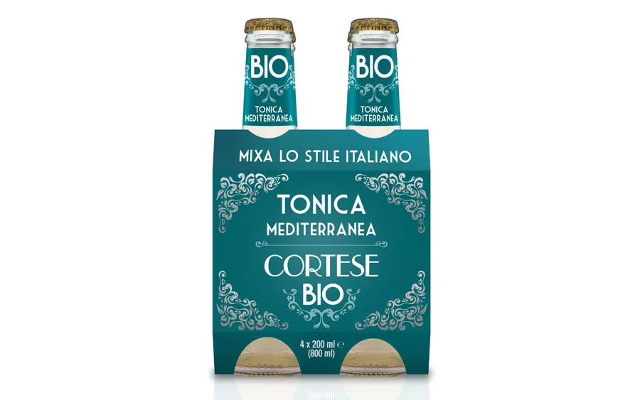 Eau tonique italienne bio 200 ml | Cortese, herbes méditerranéennes, boissons futuristes