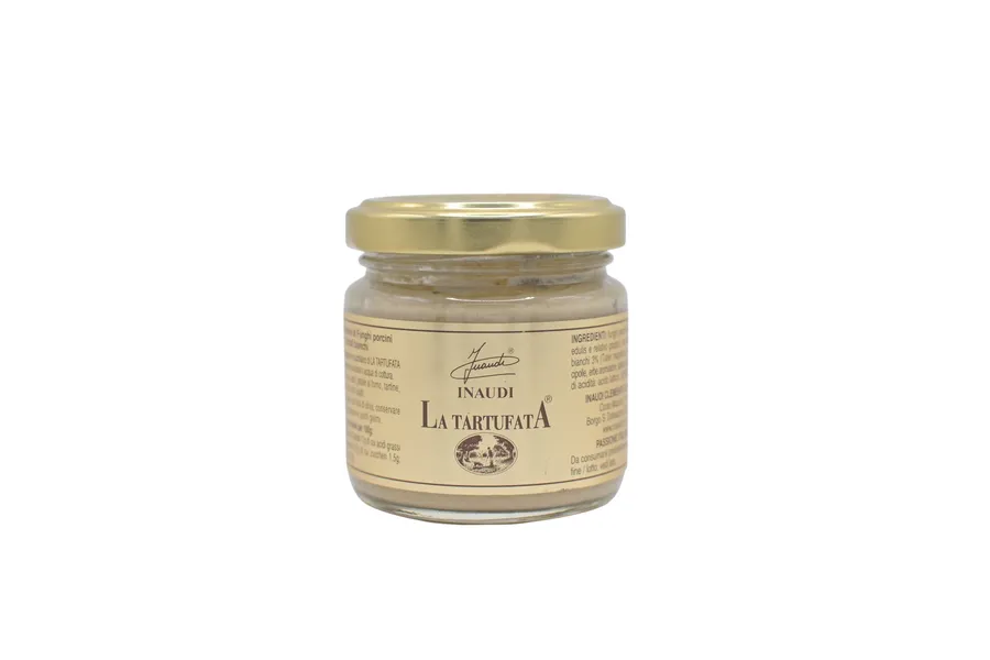 Tartufella, sauce aux cèpes et truffe blanche - Inaudi, paquet de 180 g.