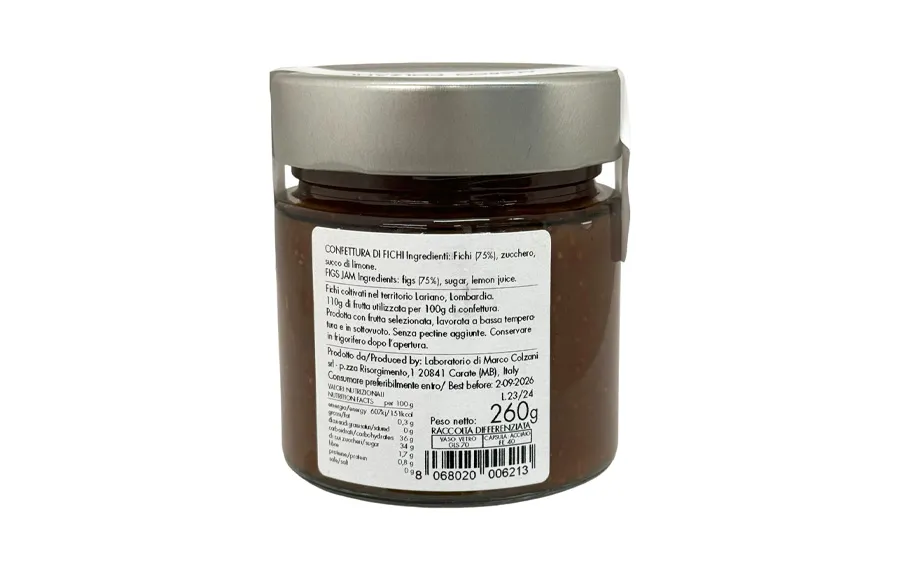 Confiture de figues de Terre Lariane - Marco Colzani conf. 260g