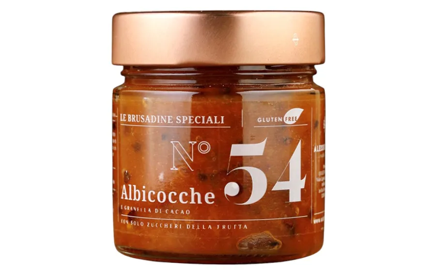 Compote d'abricots et de fèves de cacao au moût de raisin concentré - Alessio Brusadin conf. 270g 