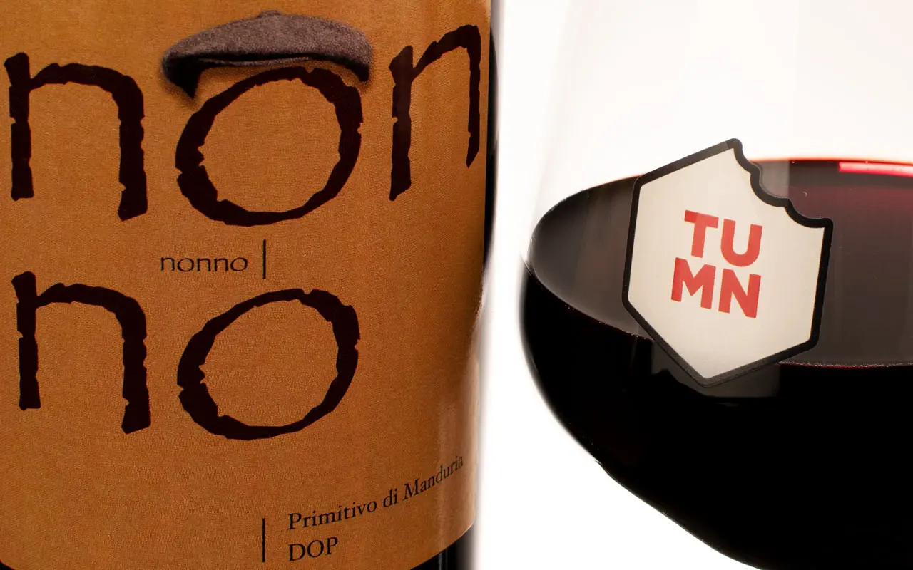 Primitivo Rotwein aus Manduria Nonno Jahrgang 2014 vol. 17% - Cooperativa agricola Bosco, 750 ml Flasche