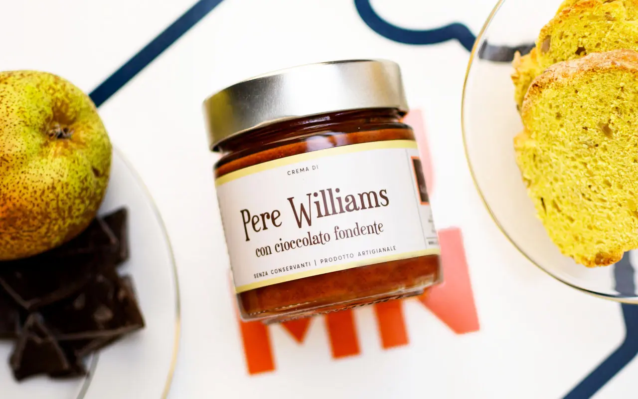 Crème de poires Williams et chocolat noir - Alessio Brusadin, pack 270 grammes
