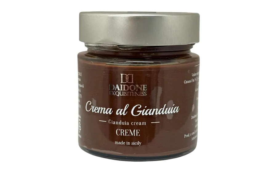 Crème artisanale au gianduia - Pack gourmandise Daidone. 220 grammes