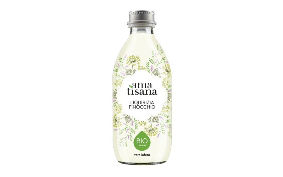 Tisane bio sans sucre au fenouil et à la réglisse, 330 ml - Bevande Futuriste