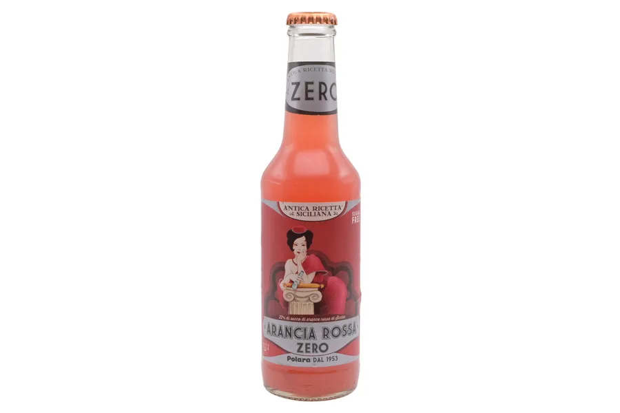 Jus d'orange sanguine sans sucre - Polara, bouteille de 275 ml