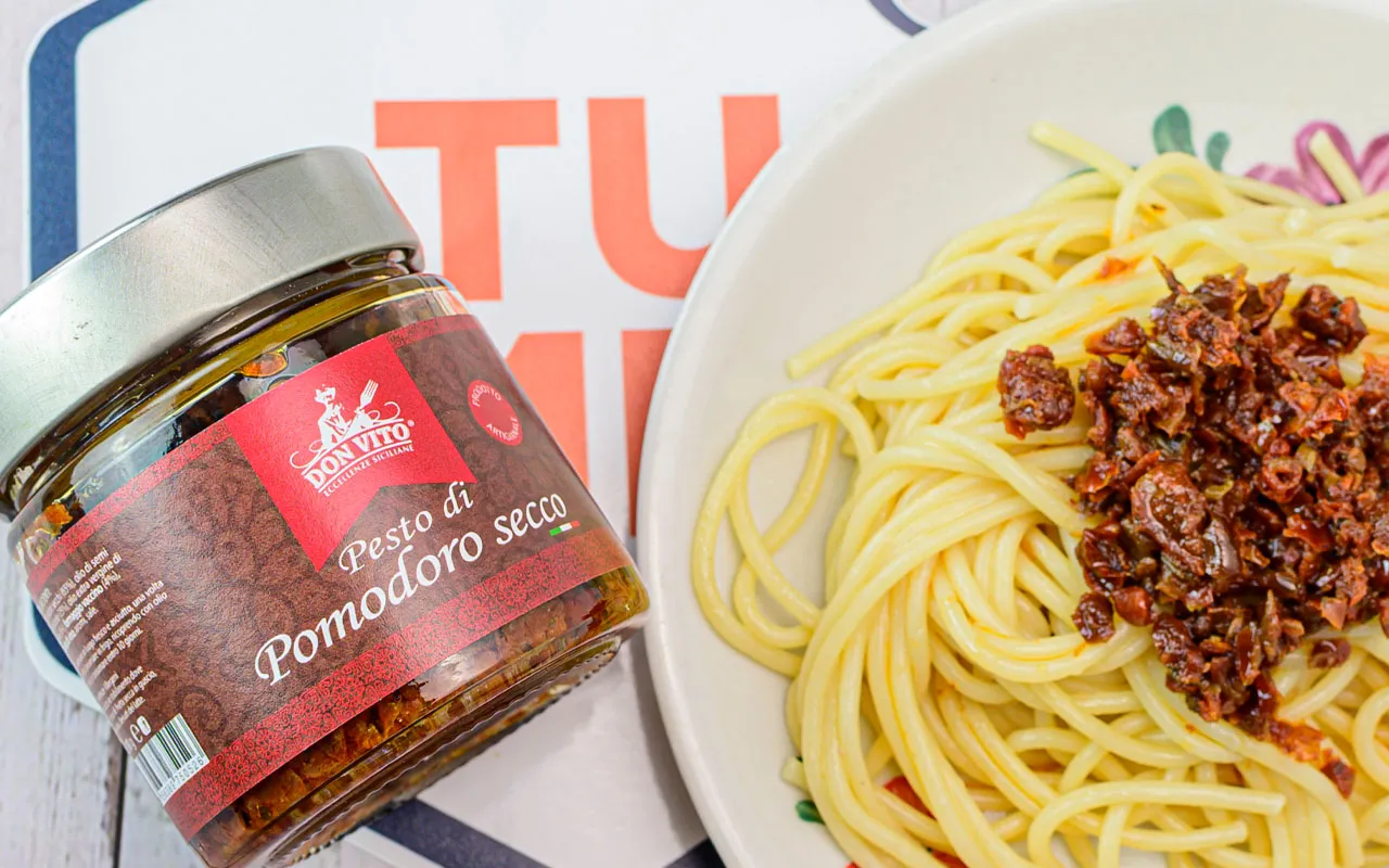 Pesto de tomates séchées - Don Vito, paquet de 200 grammes