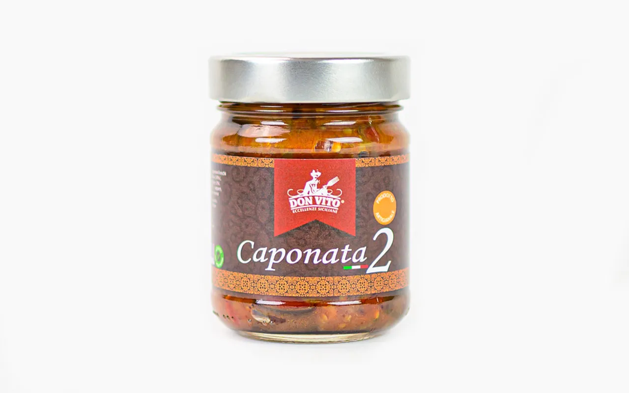 Caponata d'aubergines et poivrons - Don Vito, pack.  280 gr