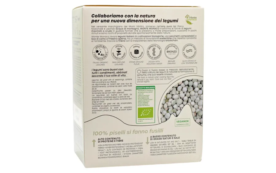 Fusilli Protéiné 100% Petits Pois Bio Sans Gluten - 3x65g