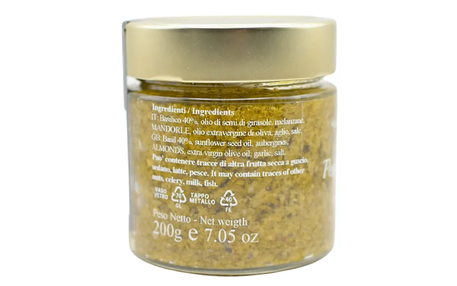 Recette sicilienne au pesto de basilic - Pack gourmandise Daidone. 200 gr