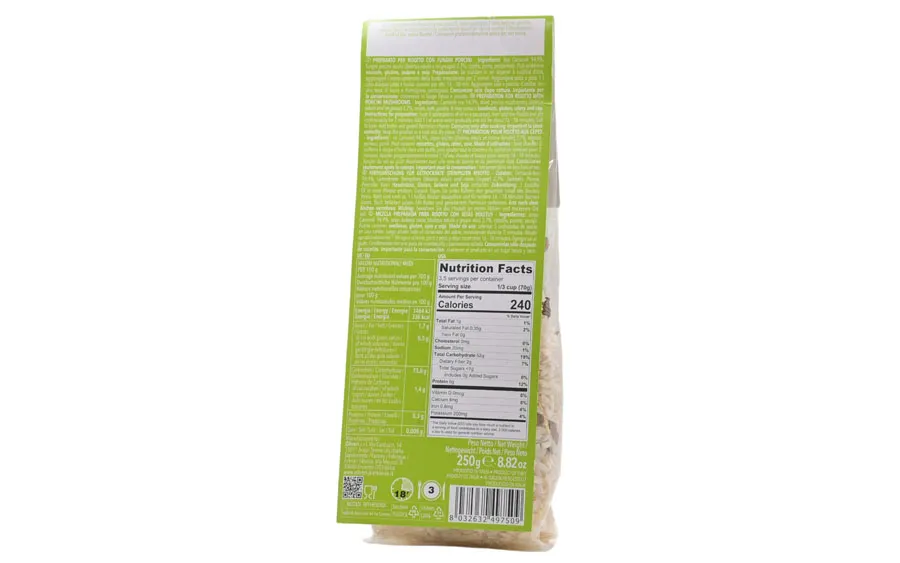 Riz aux cèpes - Oliveri, paquet de 250 g