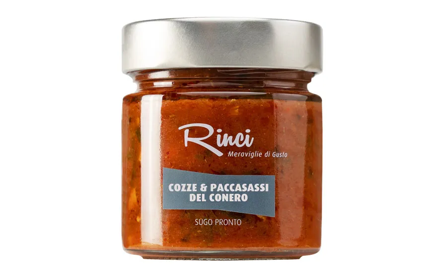 Sauce Moules et Paccasassi - Rinci, paquet de 220 g.