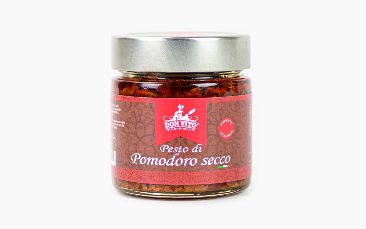 Pesto de tomates séchées - Don Vito, paquet de 200 grammes