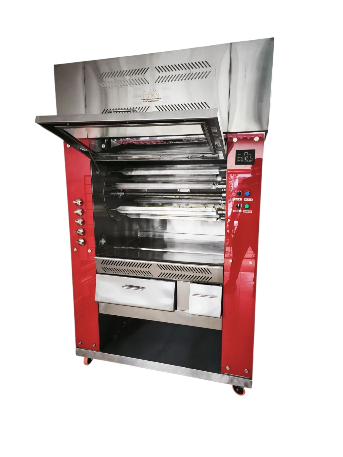 Asador para 24 pollos premium a gas