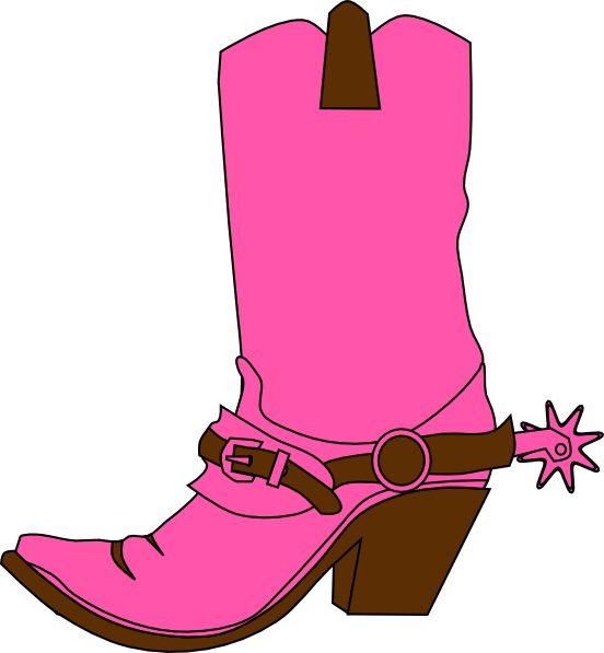 A girls cowboy boot.