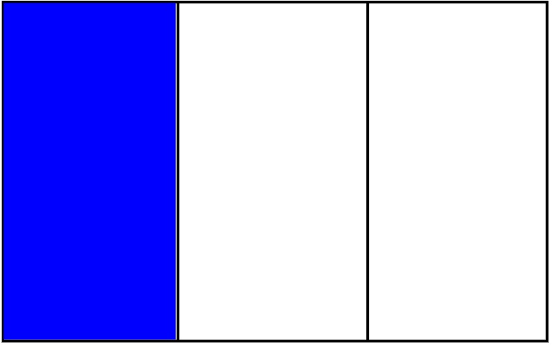 rectangle with 3 equal parts