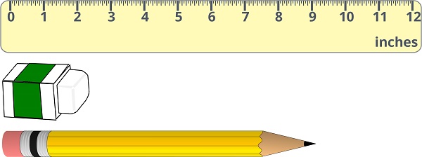 eraser and pencil