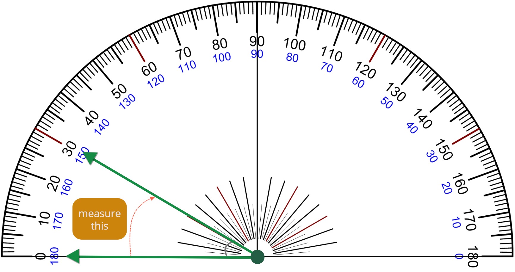 measure the angle