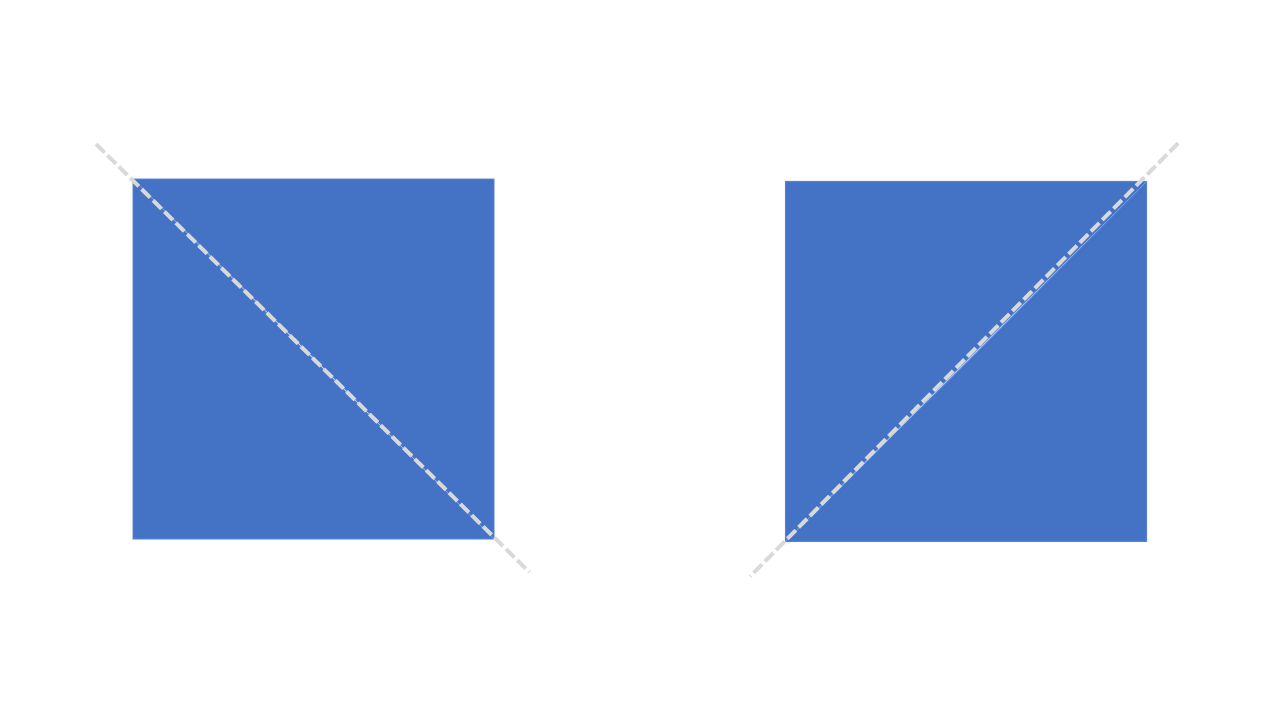 square folded diagonally