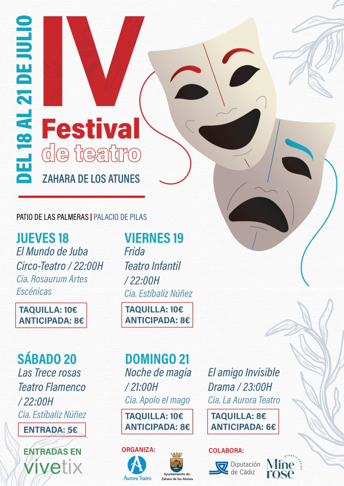 IV FESTIVAL DE TEATRO (18 AL 21 DE JULIO)